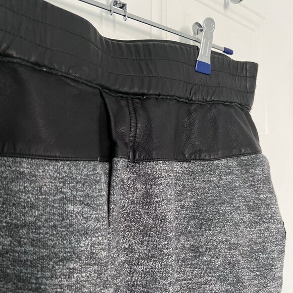 Club Monano Faux Leather Grey Jogger - Picture 2 of 4